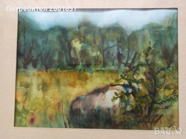 Красив акварел, А. Касабова, снимка 3 - Картини - 48950677