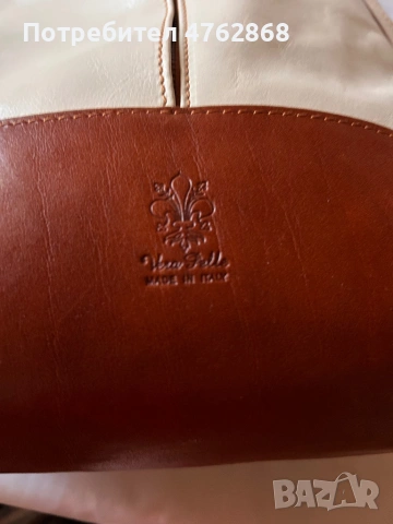 Средна раница от естествена кожа, снимка 4 - Раници - 53963189