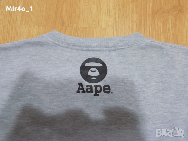 блуза aape by bathing ape горнище фанела худи елек суичър суитшърт яке мъжка оригинална L, снимка 4 - Спортни дрехи, екипи - 50787340