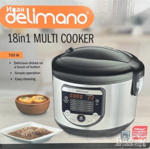 Мултикукър Делимано 18в1, снимка 2 - Мултикукъри - 50922768