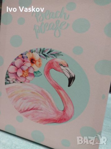 пано с фламинго, снимка 4 - Декорация за дома - 37336677