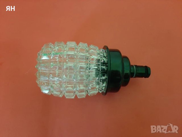 Стар Ретро Плафон с Усилено стъкло за открит монтаж +Крушка