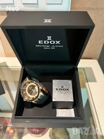 Edox Grand Ocean Decentrique Date Automatic FULL SET!, снимка 5 - Мъжки - 56434669