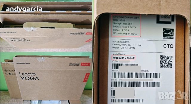 Intel Core Ultra 7 258V/32GB RAM LPDDR5X 8533mhz/1TB SSD/Arc Graphics 140V/15.3 OLED 2.8K 100%DCI-P3, снимка 3 - Лаптопи за работа - 54305972