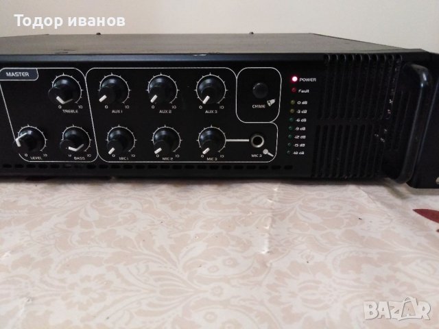 Моно усилвател - 250 вата рмс, 8 транзистора, много входове, три микрофона, корекции на звука. , снимка 3 - Ресийвъри, усилватели, смесителни пултове - 38353081