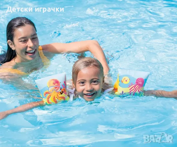 Надуваеми раменки Deluxe Arm Bands Intex, 23 х 15см, 3-6 г., снимка 3 - Надуваеми играчки - 49980914