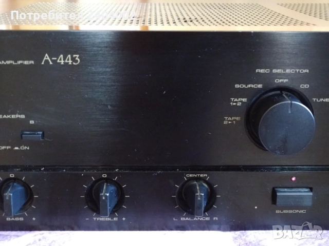 Усилвател Pioneer A-443, снимка 3 - Ресийвъри, усилватели, смесителни пултове - 52265474