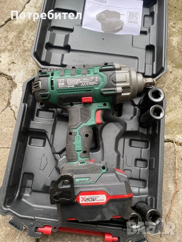 Гайковерт parkside 400N, 20V, снимка 5 - Куфари с инструменти - 54286243
