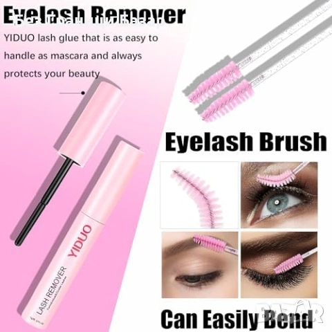 Нов Комплект снопчета мигли 846 броя D Curl 6 стила 12-21 мм с аксесоари, снимка 8 - Други - 53914746