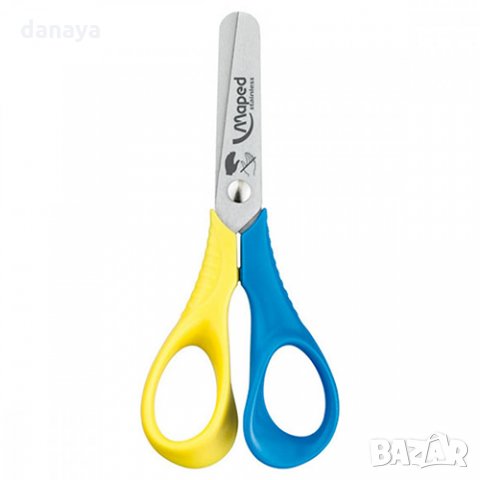 1568 Ученическа ножичка за лява ръка Maped 12cm, снимка 3 - Ученически пособия, канцеларски материали - 29508473