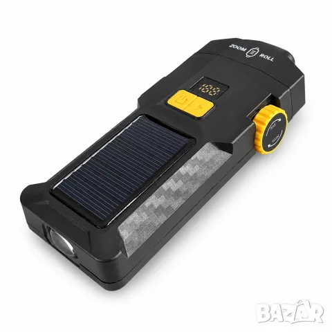 Соларен LED фенер за велосипед с регулируем фокус, снимка 3 - Аксесоари и консумативи - 55866710