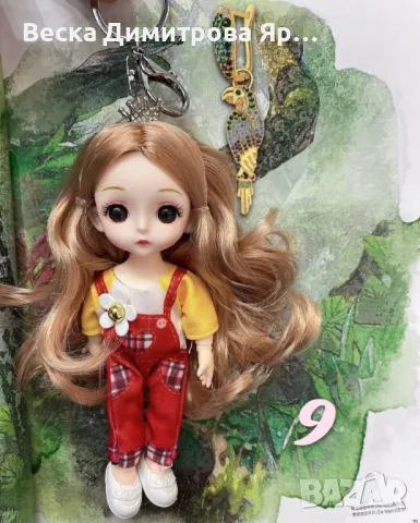 Детски ключодържател, аксесоар за раница или чанта с форма на кукла - N73 - 9