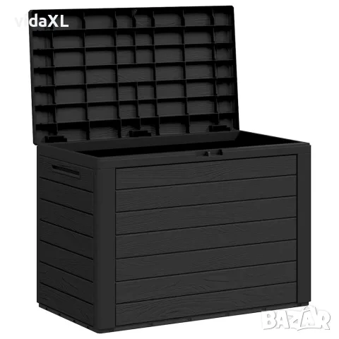 vidaXL Градински сандък за съхранение, антрацит, 78x44x55 см, снимка 5 - Ракли - 56147644