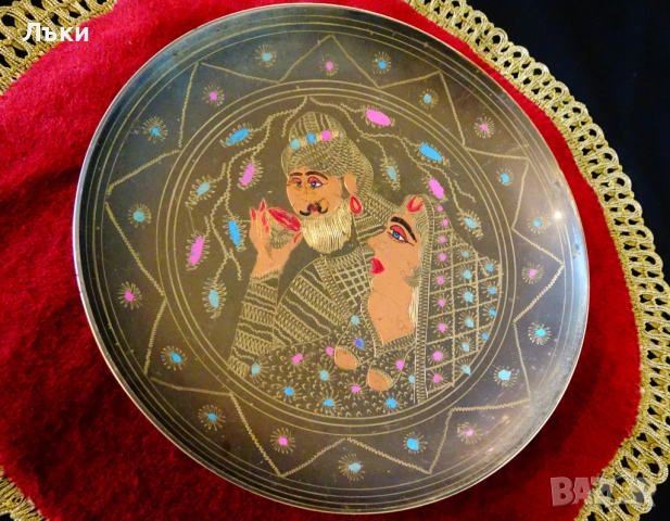 Бронзова фруктиера,купа Крал и Кралица,пано,семейство,сватба. , снимка 5 - Антикварни и старинни предмети - 51476972