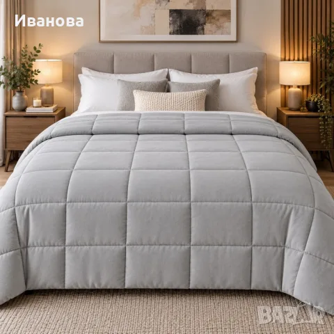 Тежко памучно одеяло 8 кг, 150 × 200 см – 7-слойно, за комфорт и релакс