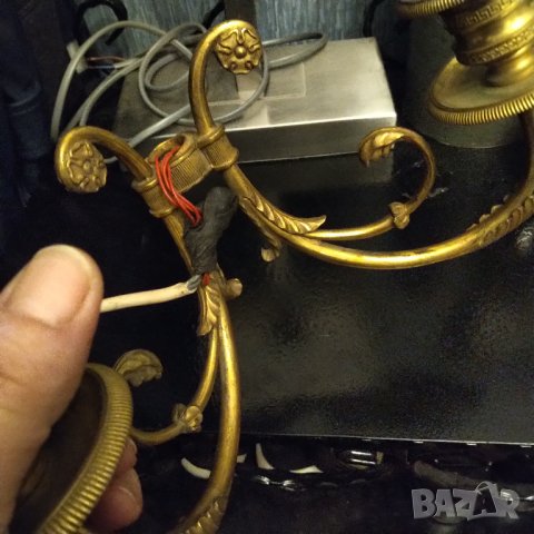 Стар бароков аплик от бронз  разпродажба , снимка 5 - Лампи за стена - 40198148