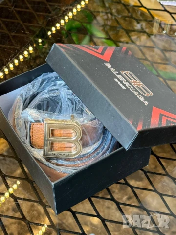 колани от естествена кожа в кутия louis vuitton balenciaga, снимка 14 - Колани - 50776390