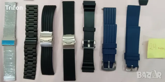 Верижка каишка за часовник 16 18 22 24 мм , снимка 3 - Мъжки - 47610046