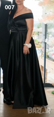 Черна бална рокля с Подарък обувки!, снимка 2 - Рокли - 41389431