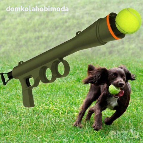 Играчка за кучета Базука изстрелваща тенис топки, в комплкет с 3 топки, снимка 7 - Други стоки за животни - 40659313