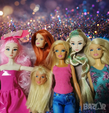 Всичко 15Е! Ретро глави Barbie и тип Барби за Вашите проекти. 