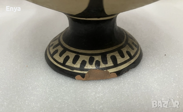 Гръцка керамична стомна (кана) - Коринтски стил, снимка 4 - Антикварни и старинни предмети - 52538974