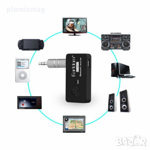 Bluetooth приемник, Earldom, M12, 3.5mm, Черен, снимка 2 - Аксесоари и консумативи - 35413565