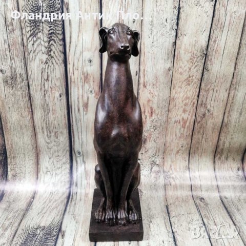 Чифт декоративни статуетки "Хрътки", снимка 4 - Статуетки - 42905325