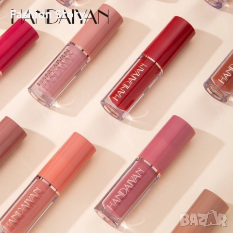 Сет от 12 течни дълготрайни матови червила HANDAIYAN, снимка 4 - Декоративна козметика - 51781661