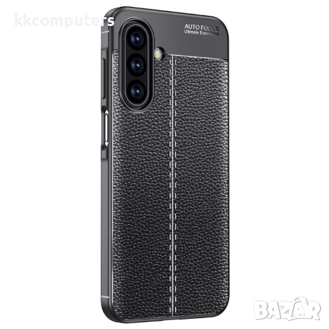 Защитен TPU калъф и Протектор за Samsung Galaxy A17 5G / A17 4G - Личи текстура, Черен, снимка 2 - Калъфи, кейсове - 52210318