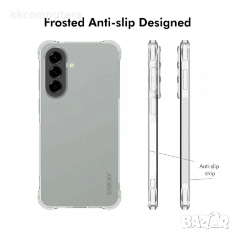 ENKAY HAT PRINCE Прозрачен Калъф за Samsung Galaxy A57 5G - TPU, Подсилени ъгли, Прозрачен, снимка 4 - Калъфи, кейсове - 53973686