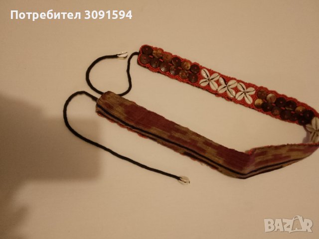 етнически колан с черупки, дърво моден аксесоар от Тибет, снимка 6 - Други ценни предмети - 42807207