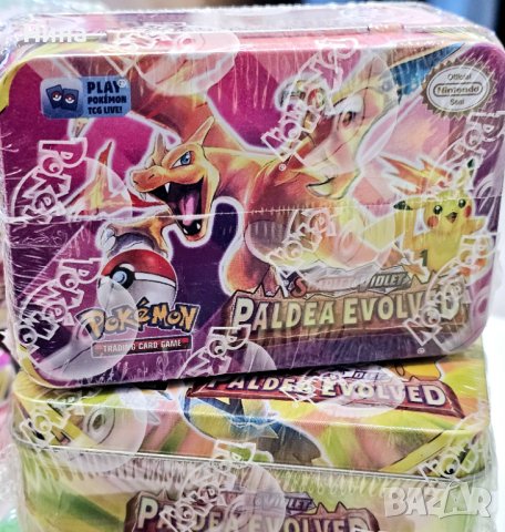 Карти в метална кутия Pokémon , снимка 4 - Колекции - 42545386