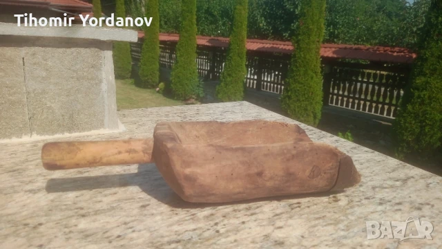 Стара дървена лопатка., снимка 8 - Антикварни и старинни предмети - 51119221