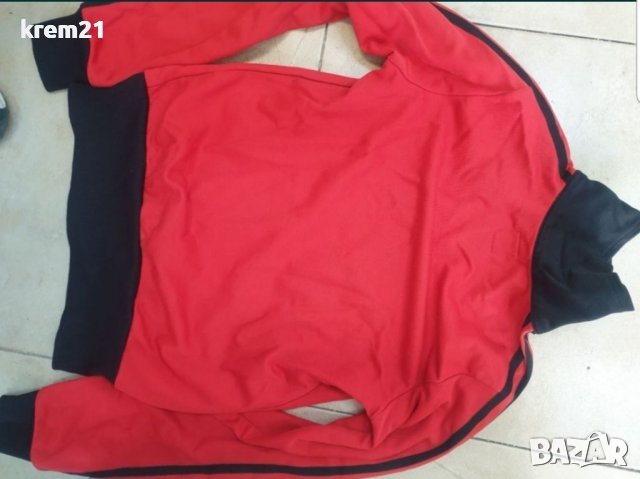 Adidas дамско червено горнище размер 36. s, снимка 4 - Спортни екипи - 38653605