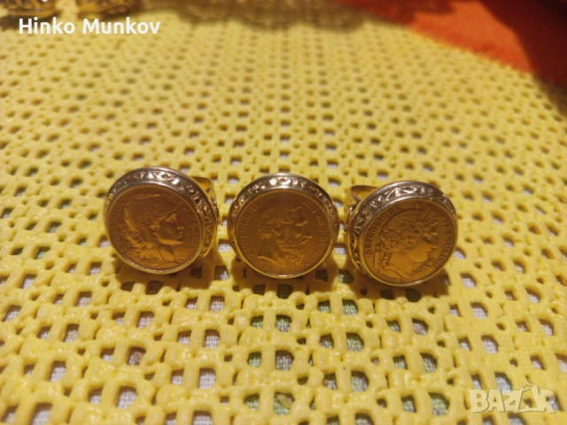 Златни пръстени, снимка 3 - Пръстени - 53298364