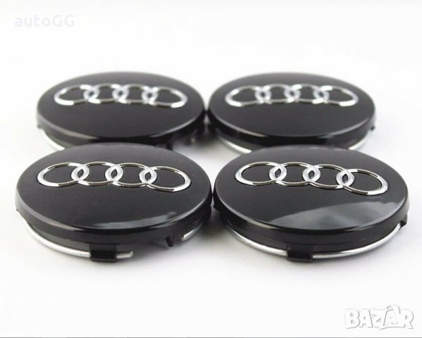 Капачки за джанти Ауди/Audi 60mm Сиви/Черни, снимка 3 - Аксесоари и консумативи - 31469591
