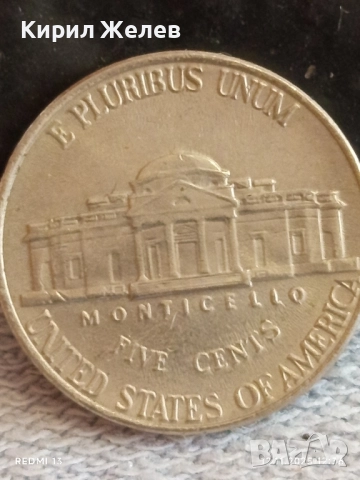 Пет монети пет цента АМЕРИКА различни години за КОЛЕКЦИЯ ДЕКОРАЦИЯ 51919, снимка 4 - Нумизматика и бонистика - 52387567