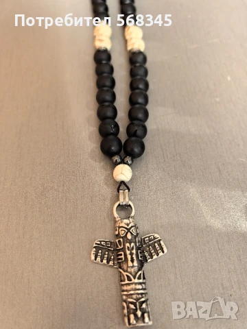 Мъжка броеница ръчна изработка, снимка 2 - Колиета, медальони, синджири - 51078609