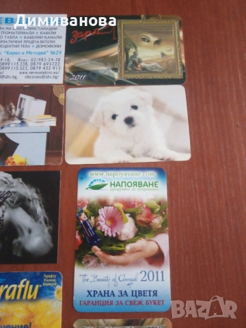 16 малки календарчета от 2011 г., снимка 4 - Колекции - 51634573