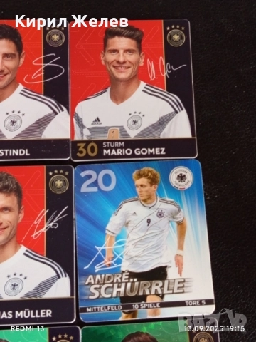Колекционерски картички на футболисти МАРКО РЕУС,ТХОМАС МЮЛЕР, ДЖОШУА КИМИХ 51006, снимка 4 - Колекции - 51703726