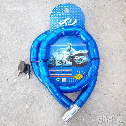 1293 Катинар за мотор заключваща верига 100x2cm, снимка 3 - Аксесоари за велосипеди - 29697640