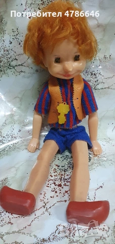 Ретро соц кукла Буратино Пинокио