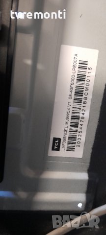 лед диоди от дисплей LVF395NDEL от телевизор TCL модел 40ES561