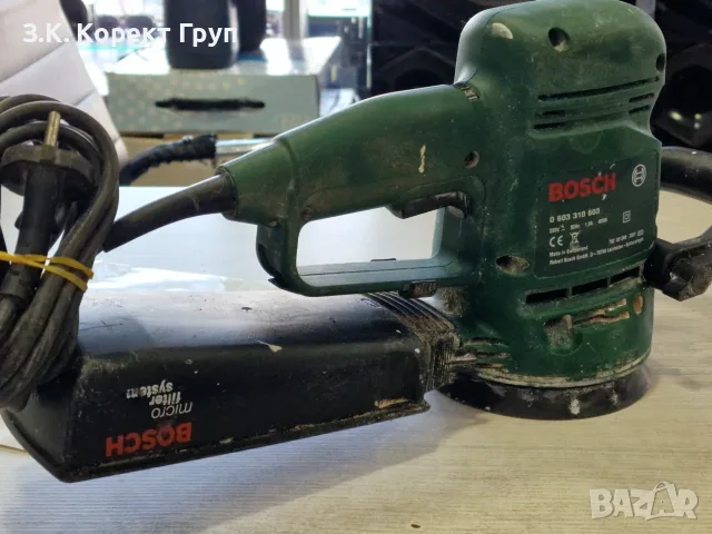 Ексцентършлайф Bosch PEX 400 AE / 350 W , Ø 125 mm / микрофилтър, снимка 3 - Полирмашини - 55911539