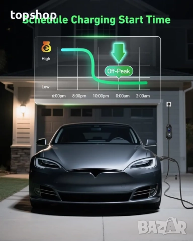 Чисто нов Кабел за зарядно устройство за електрически превозни средства тип 2 към 3-пинов щепсел 7M , снимка 6 - Аксесоари и консумативи - 52696113