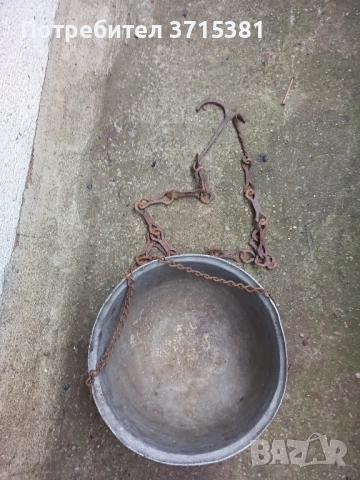 Чувен алуминиев с кована верига, снимка 4 - Антикварни и старинни предмети - 51944984