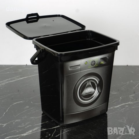 2149 Кутия за прах за пране с форма на пералня, 6 литра, снимка 3 - Кутии за съхранение - 32839561