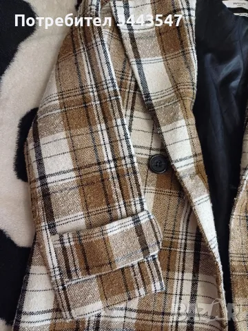 Дълго палто марка MANGO, снимка 6 - Палта, манта - 47827543