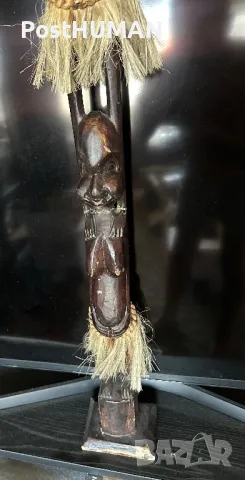 Африканска фигура - статуетка , снимка 2 - Антикварни и старинни предмети - 47384908